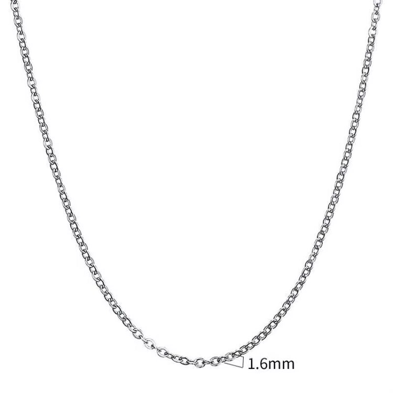 Figaro Chain Necklace Stainless Steel Link Gold Color Choker Necklace Layered Women Girls 14" 18" 20" 24"