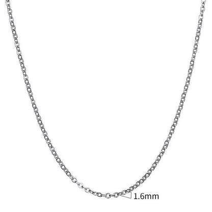 Figaro Chain Necklace Stainless Steel Link Gold Color Choker Necklace Layered Women Girls 14" 18" 20" 24"