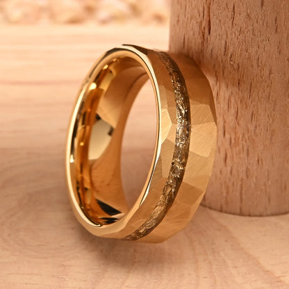 anillo hombre classic tungsten ring gold plated jewelry luxury joyeria wedding rings anillos de compromiso accesorios hombre