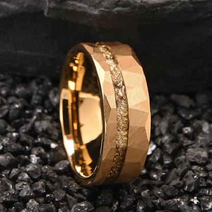 anillo hombre classic tungsten ring gold plated jewelry luxury joyeria wedding rings anillos de compromiso accesorios hombre