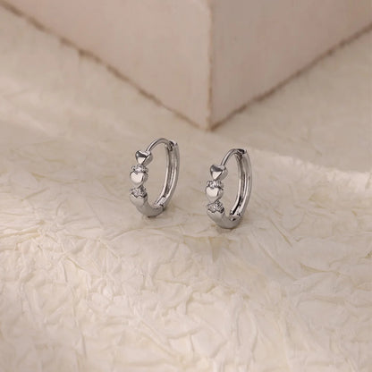 Tiny Heart Earrings For Women Gold Color Stainless Steel Heart Earring Waterproof Wedding Christmas Jewelry Gift aretes