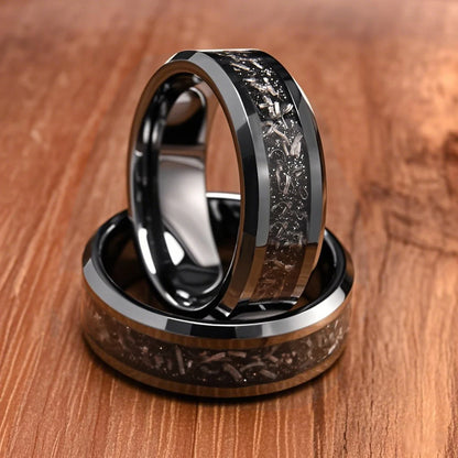Black Meteorite Tungsten Band