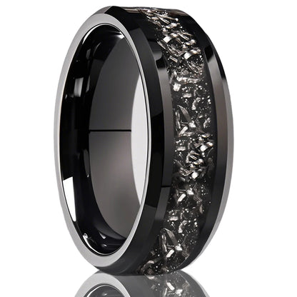 Black Meteorite Tungsten Band