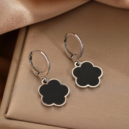 Black Clover Drop Earrings