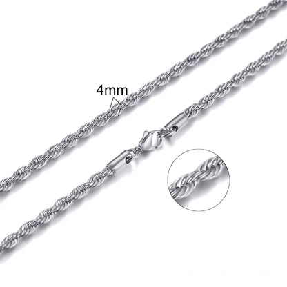 Figaro Chain Necklace Stainless Steel Link Gold Color Choker Necklace Layered Women Girls 14" 18" 20" 24"